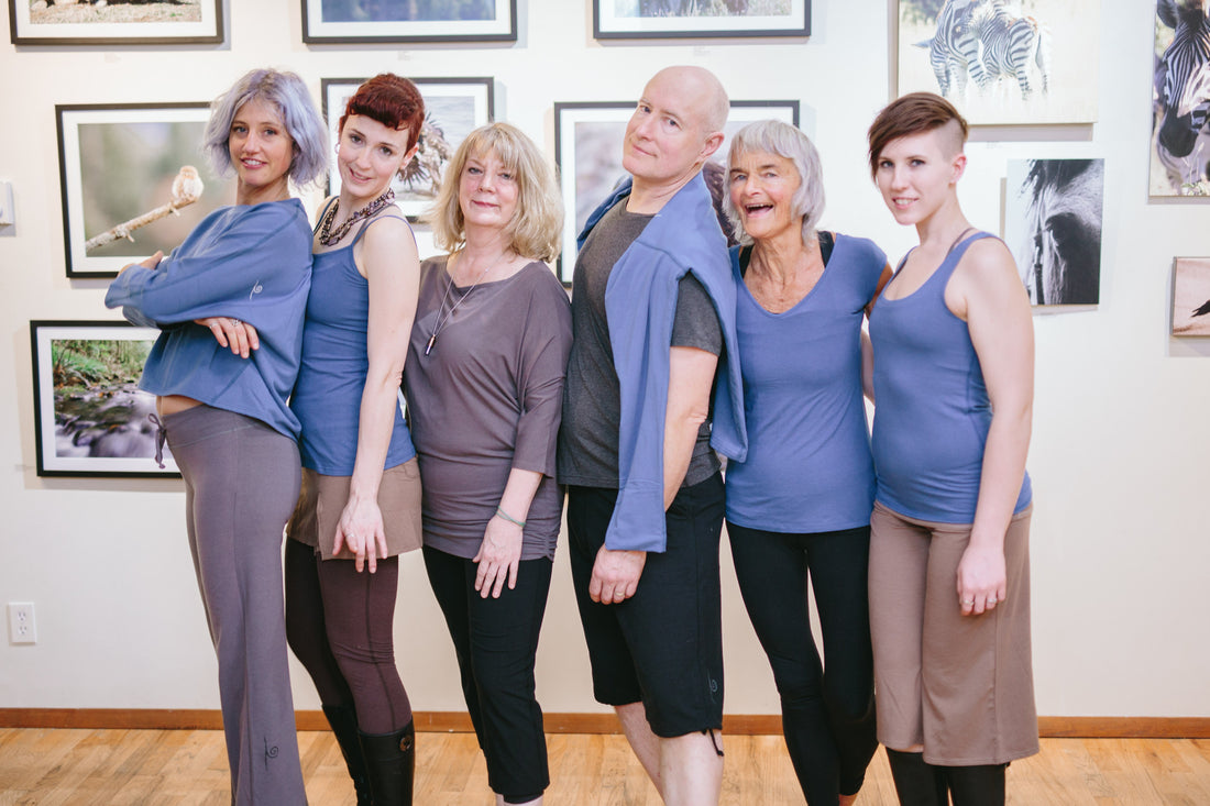 eco fashion show at Bowen island art gallery 