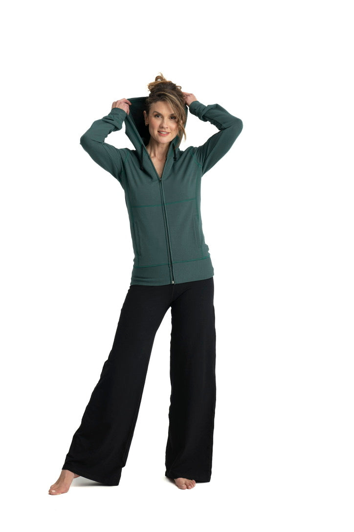 JF1 Zoe Zip Hoodie - Organic Cotton & Bamboo Fleece