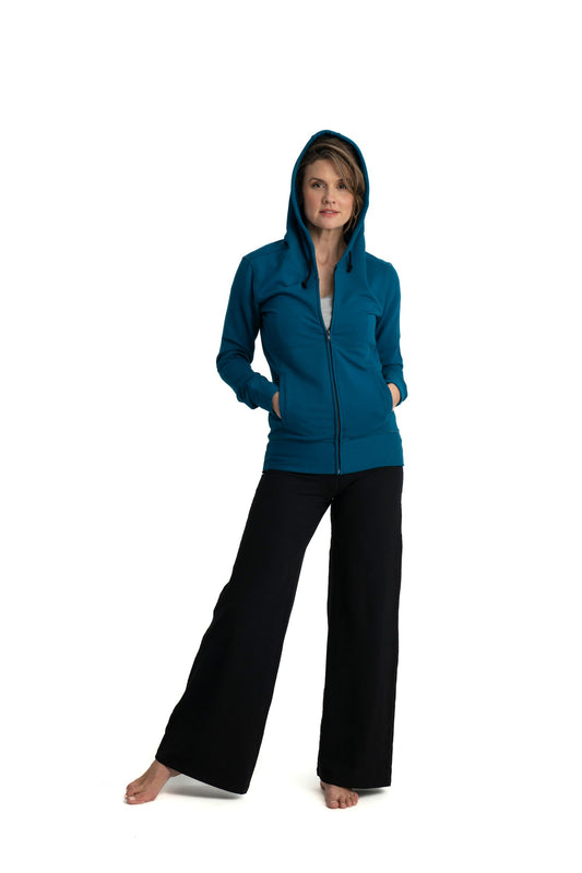 JF1 Zoe Zip Hoodie - Organic Cotton & Bamboo Fleece