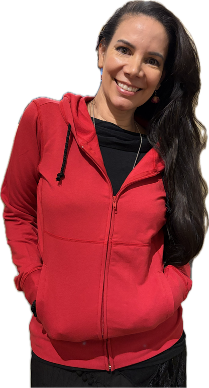 JF1 Zoe Zip Hoodie - Organic Cotton & Bamboo Fleece